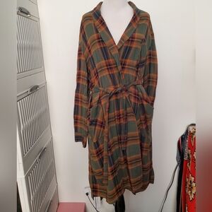 Vintage Plaid Robe